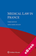 Cover of Medical Law in France (eBook)