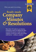 Cover of Ready-Made Company Minutes & Resolutions