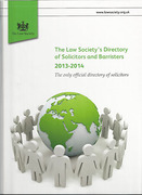 Cover of The Law Society's Directory of Solicitors & Barristers 2013-2014