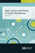 Cover of Open Justice and Privacy in Family Proceedings