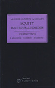 Cover of Meagher, Gummow & Lehane's Equity: Doctrines & Remedies