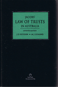 Cover of Jacobs' Law of Trusts in Australia