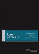 Cover of Law of Torts