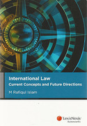 Cover of International Law: Current Concepts and Future Directions