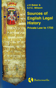 Cover of Sources of English Legal History: Private Law to 1750
