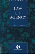 Cover of Fridman's Law of Agency