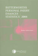 Cover of Butterworths Personal Injury Damages Statistics 2004