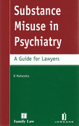 Cover of Substance Misuse in Psychiatry: A Guide for Lawyers