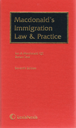 Cover of Macdonald's Immigration Law and Practice 7th ed with 1st supplement