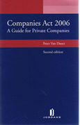 Cover of Companies Act 2006: A Guide for Private Companies