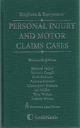 Cover of Bingham & Berryman's Personal Injury and Motor Claims Cases: 13th ed