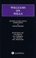 Cover of Williams on Wills 9th ed: 2nd Supplement
