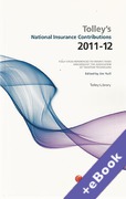 Cover of Tolley's National Insurance Contributions 2011 - 2012 (Book & eBook Pack)