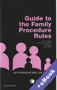 Cover of Guide to the Family Procedure Rules (Book & eBook Pack)