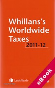 Cover of Whillans's Worldwide Taxes 2011-2012 (eBook)