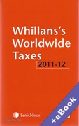 Cover of Whillans's Worldwide Taxes 2011-2012 (Book & eBook Pack)