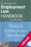 Cover of Two Volume Set: Butterworths Employment Law Handbook 2012 & Tolley's Employment Handbook 2012 (eBook)