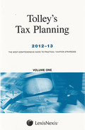 Cover of Tolley's Tax Planning 2012-13