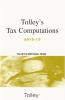 Cover of Tolley's Tax Computations 2012-13