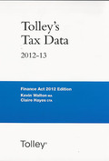 Cover of Tolley's Tax Data 2012-13: Finance Act 2012 Edition