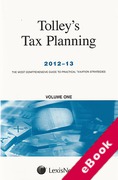 Cover of Tolley's Tax Planning 2012-13 (eBook)