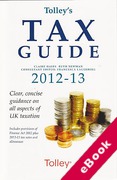 Cover of Tolley's Tax Guide 2012-2013 (eBook)