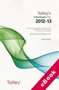 Cover of Tolley's Inheritance Tax 2012-13 (eBook)
