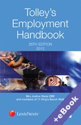 Cover of Tolley's Employment Handbook 2012 (Book & eBook Pack)