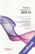 Cover of Tolley's Corporation Tax 2012-13 (Book & eBook Pack)