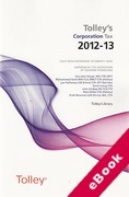 Cover of Tolley's Corporation Tax 2012-13 (eBook)
