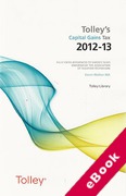 Cover of Tolley's Capital Gains Tax 2012 - 2013 (eBook)
