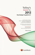 Cover of Tolley's Income Tax 2012-13: Post-Budget Supplement & Main Annual 