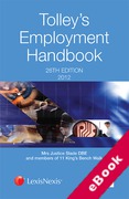 Cover of Tolley's Employment Handbook 2012 (eBook)