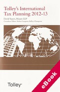 Cover of Tolley's International Tax Planning 2012-13 (eBook)