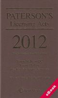 Cover of Paterson's Licensing Acts 2012 (eBook)