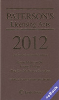Cover of Paterson's Licensing Acts 2012 (Book & eBook Pack)