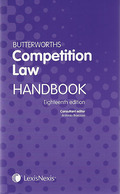 Cover of Butterworths Competition Law Handbook 2012