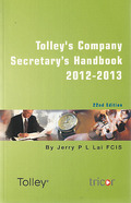 Cover of Tolley's Company Secretary's Handbook 2012-13