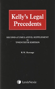 Cover of Kelly's Legal Precedents 20th ed: 2nd Supplement
