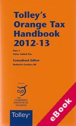 Cover of Tolley's Orange Tax Handbook 2012-13 (eBook)