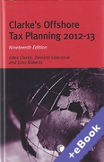 Cover of Clarke's Offshore Tax Planning 2012-13 (Book & eBook Pack)
