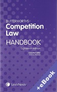 Cover of Butterworths Competition Law Handbook 2012 (Book & eBook Pack)