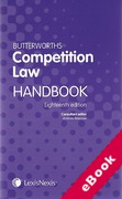 Cover of Butterworths Competition Law Handbook 2012 (eBook)