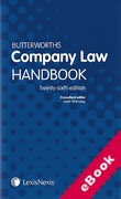 Cover of Butterworths Company Law Handbook 2012 26th ed (eBook)