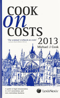 Cover of Cook on Costs 2013 & Jackson Review Supplement 2013 Pack