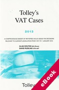 Cover of Tolley's VAT Cases 2013 (eBook)