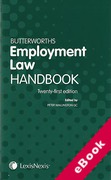 Cover of Butterworths Employment Law Handbook 2013 (eBook)