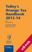 Cover of Tolley's Orange Tax Handbook 2013-14 (eBook)
