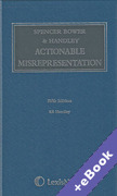 Cover of Spencer Bower &#38; Handley on Actionable Misrepresentation (Book &#38; eBook Pack)