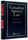 Cover of Canadian Agency Law